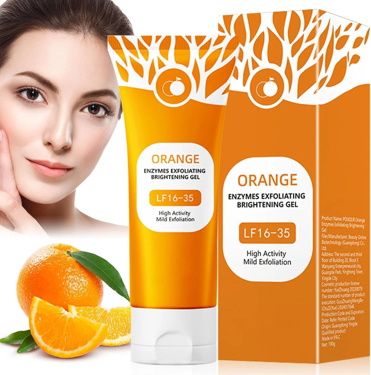 Orange Exfoliating Gel for Face & Body